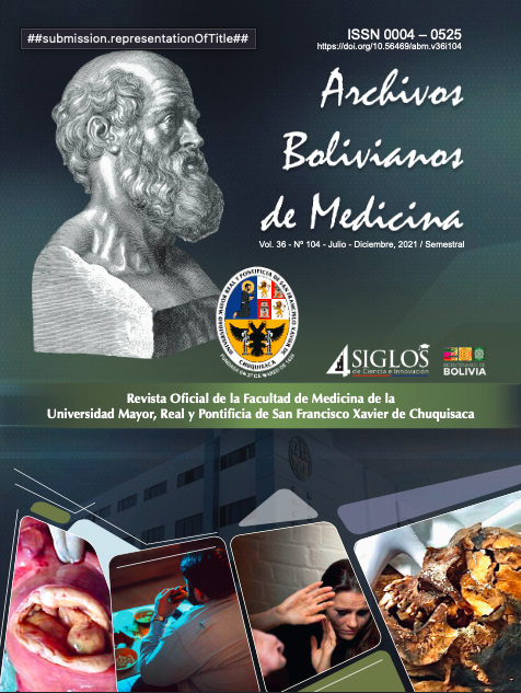 					Ver Vol. 36 Núm. 104 (2021): ARCHIVOS BOLIVIANOS DE MEDICINA
				