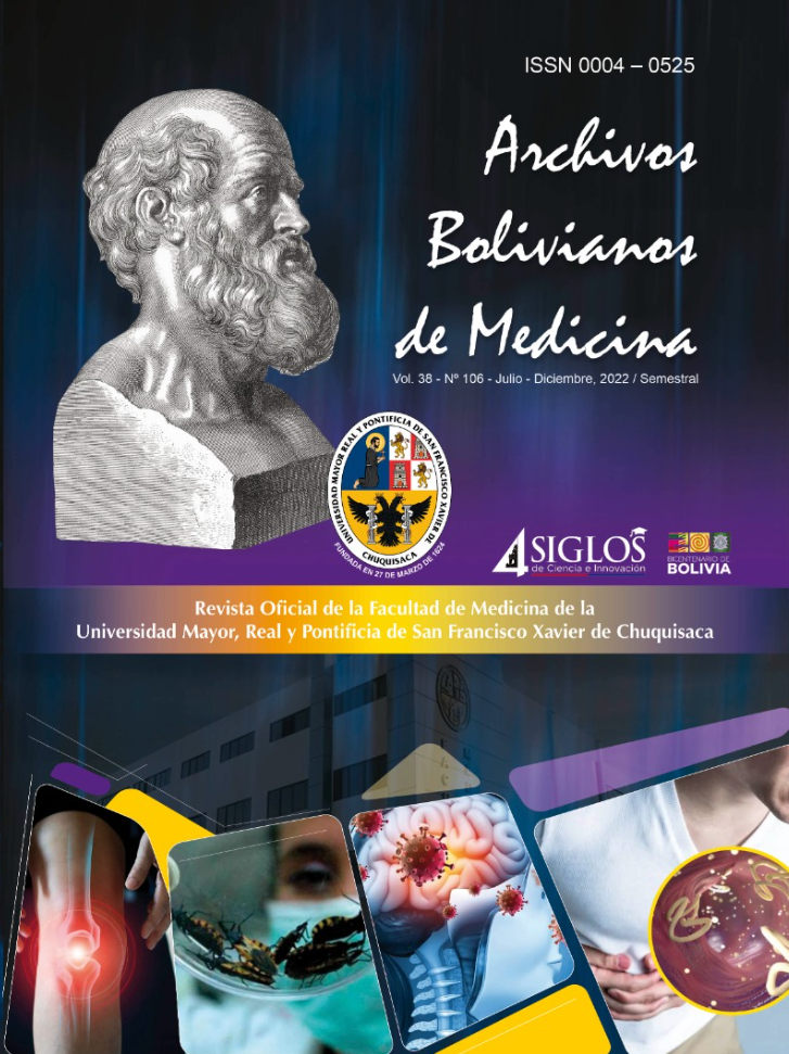 Ver Vol. 38 Núm. 106 (2022): ARCHIVOS BOLIVIANOS DE MEDICINA