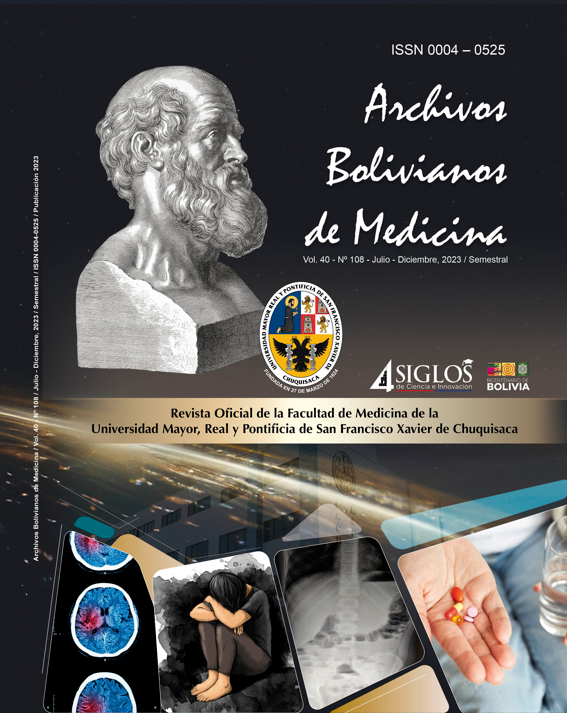 Ver Vol. 40 Núm. 108 (2023): ARCHIVOS BOLIVIANOS DE MEDICINA