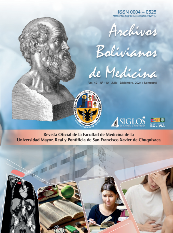 Ver Vol. 42 Núm. 110 (2024): ARCHIVOS BOLIVIANOS DE MEDICINA